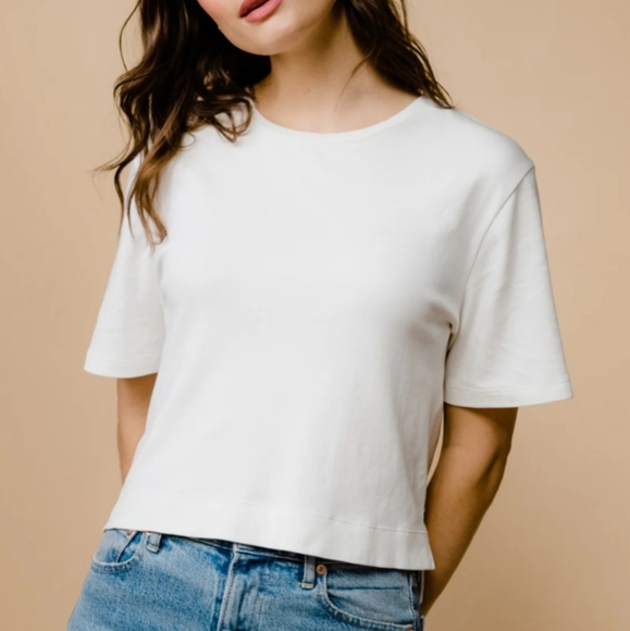 Able Maria Boxy Tee white 3X - Picture 1 of 13